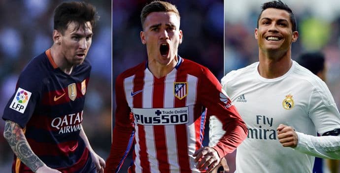 Igrač godine: Ronaldo, Mesi ili Grizman? Igrač godine: Ronaldo, Mesi ili Grizman?