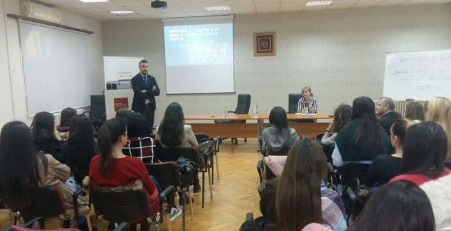 Ministar Pejović razgovarao sa studentima FPN-a o pristupanju Crne Gore EU Ministar Pejović razgovarao sa studentima FPN-a o pristupanju Crne Gore EU