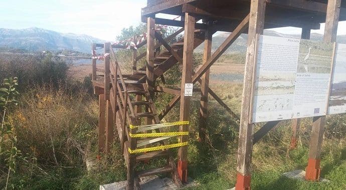 Osmatračnice za ptice ponovo na meti vandala Osmatračnice za ptice ponovo na meti vandala