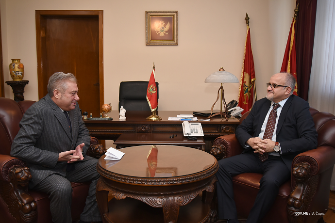 Darmanović primio šefa kancelarije EBRD u Crnoj Gori Đulija Morena Darmanović primio šefa kancelarije EBRD u Crnoj Gori Đulija Morena