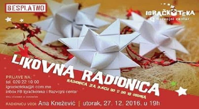 Završne radionice: Novogodišnji ukrasi i nakit za kraj ove godine Završne radionice: Novogodišnji ukrasi i nakit za kraj ove godine
