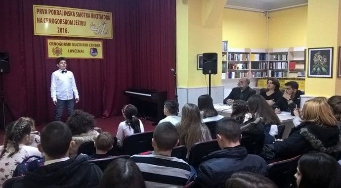 Održana prva Pokrajinska smotra recitatora na crnogorskom jeziku Održana prva Pokrajinska smotra recitatora na crnogorskom jeziku