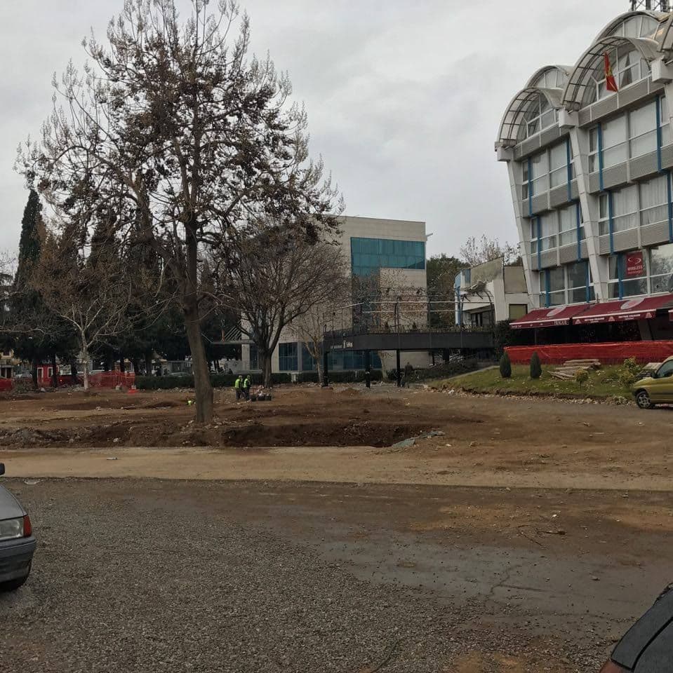 Izgradnja trga: Neimari neće ukloniti drvo paulovnije (FOTO) Izgradnja trga: Neimari neće ukloniti drvo paulovnije (FOTO)