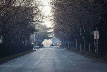 Podgorica pusta prvog dana 2017. godine
