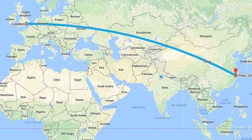 Željeznička linija povezala Kinu i Veliku Britaniju Željeznička linija povezala Kinu i Veliku Britaniju