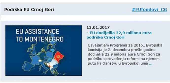 Orav: Još 22,9 miliona eura podrške Crnoj Gori Orav: Još 22,9 miliona eura podrške Crnoj Gori