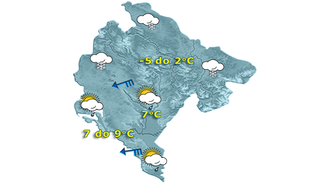 Slab snijeg na sjeveru Slab snijeg na sjeveru