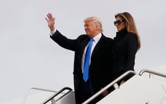 Tramp stigao u Vašington, sjutra inauguracija Tramp stigao u Vašington, sjutra inauguracija