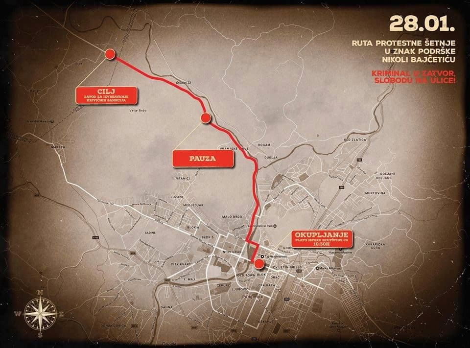 Protest DF-a u subotu: Šetaju od Podgorice do Spuža Protest DF-a u subotu: Šetaju od Podgorice do Spuža