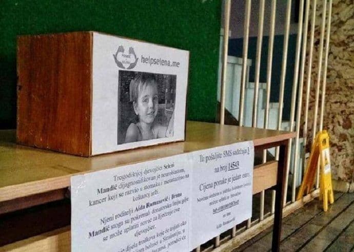 Filozofski fakultet: Postavljena donatorska kutija za pomoć trogodišnjoj Seleni Filozofski fakultet: Postavljena donatorska kutija za pomoć trogodišnjoj Seleni