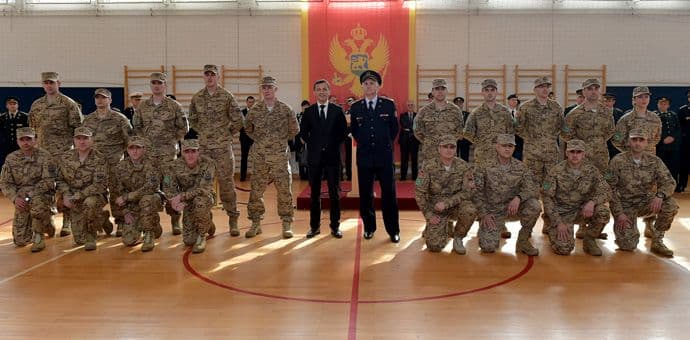 Ispraćen VI kontingent VCG u misiju Resolute Support u Avganistanu Ispraćen VI kontingent VCG u misiju Resolute Support u Avganistanu