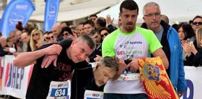 Humani gest crnogorskih polumaratonaca Humani gest crnogorskih polumaratonaca