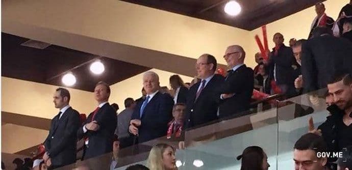 Marković sa princom Albertom na utakmici Monako - AEK Marković sa princom Albertom na utakmici Monako - AEK