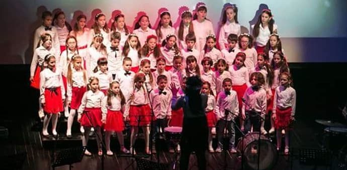 Hor najmlađih učenika nikšićke muzičke škole u Podgorici Hor najmlađih učenika nikšićke muzičke škole u Podgorici