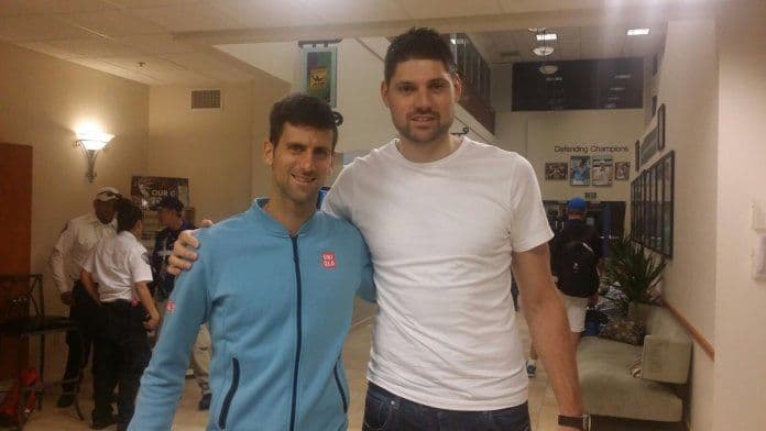 Vučević bodrio Đokovića protiv Del Potra Vučević bodrio Đokovića protiv Del Potra