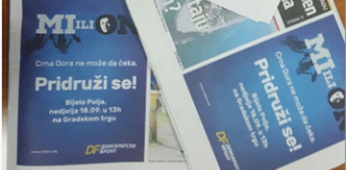 Specijalno tužilaštvo ispituje sporno predizborno oglašavanje Specijalno tužilaštvo ispituje sporno predizborno oglašavanje