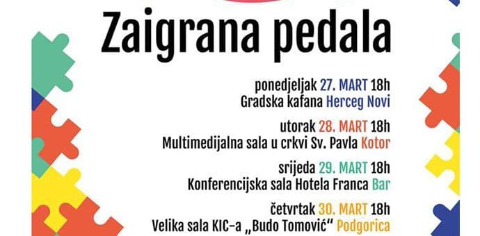 "Zaigrana pedala" u Podgorici "Zaigrana pedala" u Podgorici