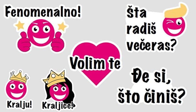 Telekomovi Viber stikeri dostupni za besplatno preuzimanje Telekomovi Viber stikeri dostupni za besplatno preuzimanje