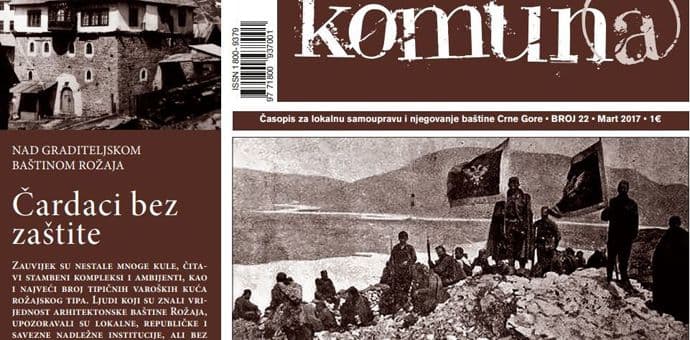 "Komuna" raspisala konkurs za dodjelu godišnje nagrade "Komuna" raspisala konkurs za dodjelu godišnje nagrade