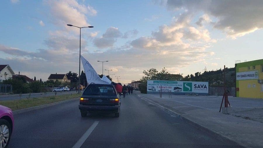 Majke i mještani Zagoriča protestovali ulicama Podgorice Majke i mještani Zagoriča protestovali ulicama Podgorice