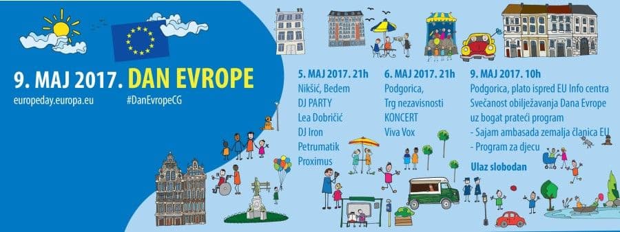 Tročasovni program za dan Evrope Tročasovni program za dan Evrope