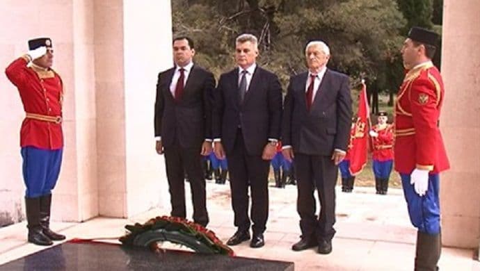 Delegacija Crne Gore položila vijenac Delegacija Crne Gore položila vijenac