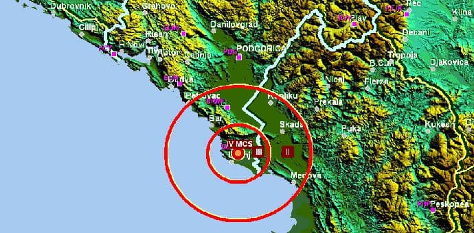 Zatreslo kod Ulcinja Zatreslo kod Ulcinja