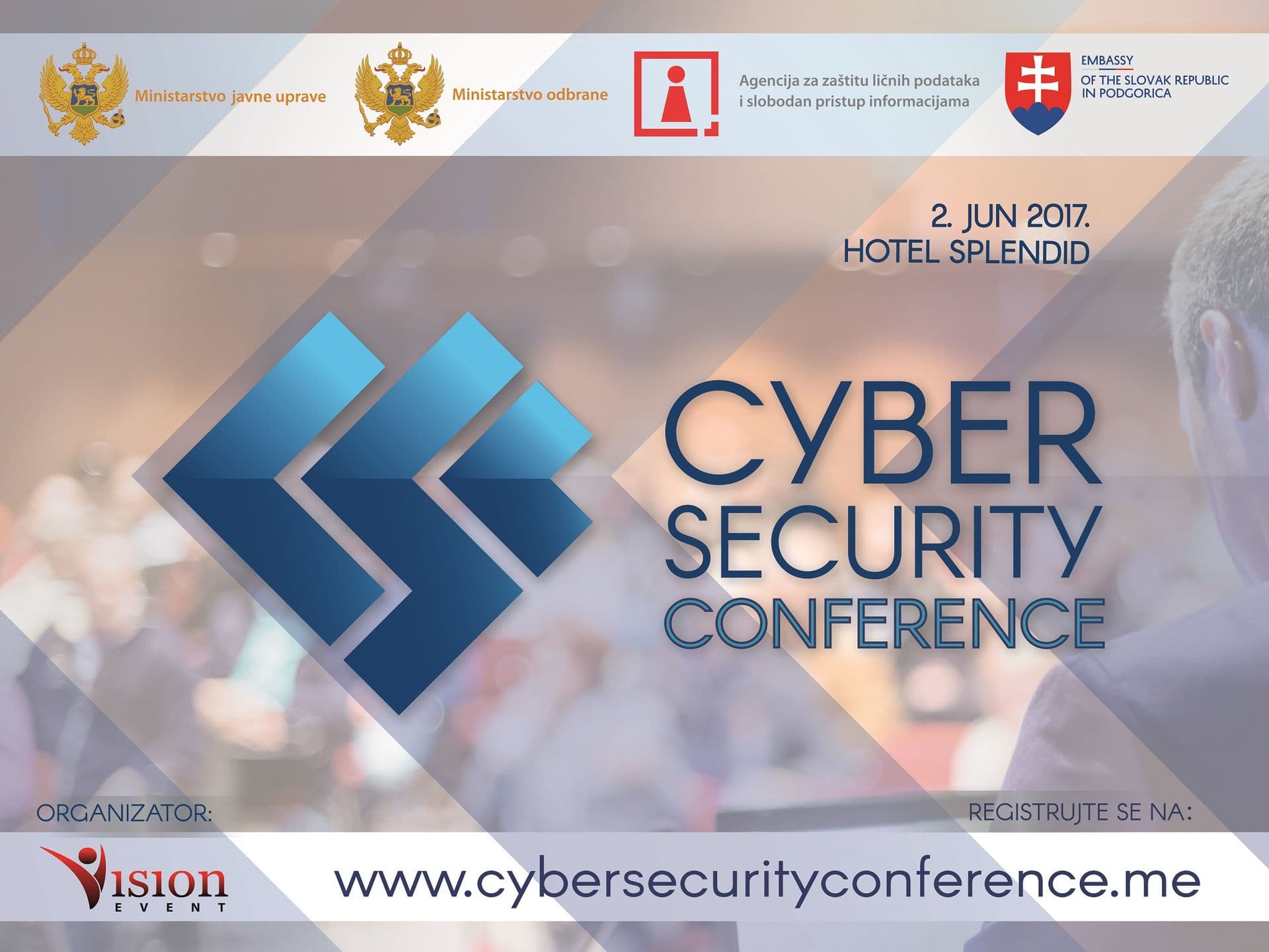 Cyber Security Conference 2. juna 2017. godine u hotelu Splendid Cyber Security Conference 2. juna 2017. godine u hotelu Splendid