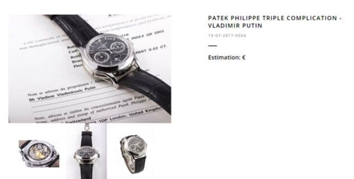 Na aukciji Putinov sat vrijedan milion dolara Na aukciji Putinov sat vrijedan milion dolara