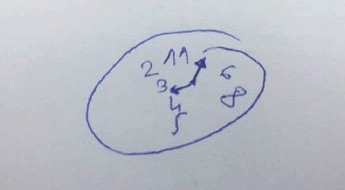 Ljudi koji ne mogu da nacrtaju sat treba da se jave ljekaru Ljudi koji ne mogu da nacrtaju sat treba da se jave ljekaru