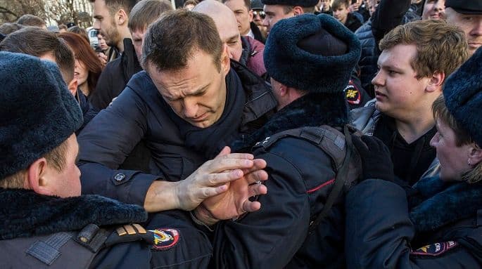 Moskva: Navaljni uhapšen, hiljade na ulicama Moskva: Navaljni uhapšen, hiljade na ulicama