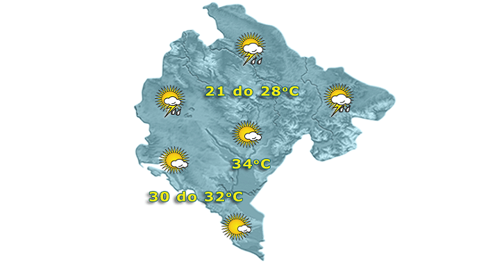 Pogedajte kakvo nas vrijeme očekuje do kraja nedjelje Pogedajte kakvo nas vrijeme očekuje do kraja nedjelje