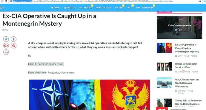 “Wall Street Journal” o pokušaju državnog udara: Kongres provjerava i bivšeg agenta CIA-e “Wall Street Journal” o pokušaju državnog udara: Kongres provjerava i bivšeg agenta CIA-e