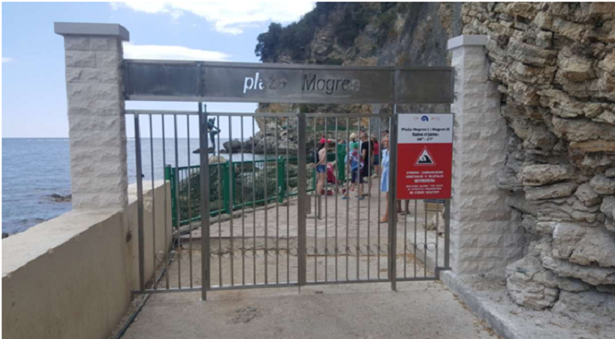JPMD: Vrijednost kapije na stazi prema plaži Mogren 4.700 eura JPMD: Vrijednost kapije na stazi prema plaži Mogren 4.700 eura