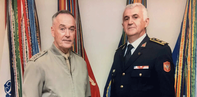 Jokić – Danford: Snažna podrška Oružanih snaga SAD-a crnogorskim integrativnim procesima Jokić – Danford: Snažna podrška Oružanih snaga SAD-a crnogorskim integrativnim procesima