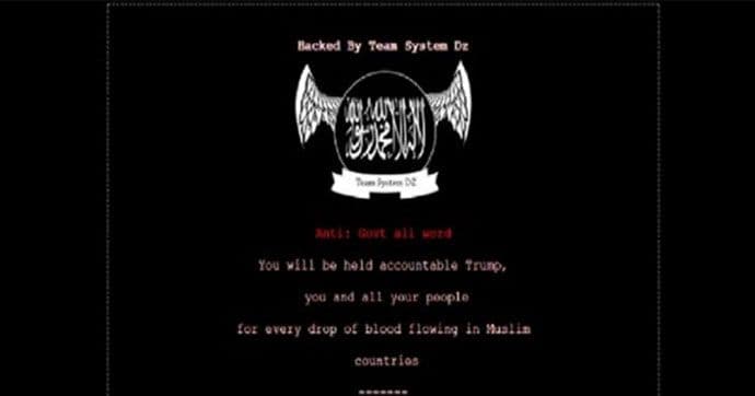 Hakovane stranice američke vlade: ID zaprijetila Trampu Hakovane stranice američke vlade: ID zaprijetila Trampu