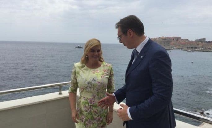Kitarovićeva priredila u Dubrovniku ručak za Vučića Kitarovićeva priredila u Dubrovniku ručak za Vučića