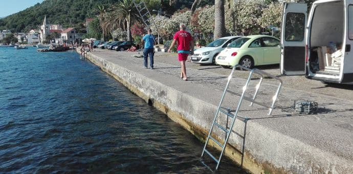 Nove skale na rivi u Donjoj Lastvi Nove skale na rivi u Donjoj Lastvi