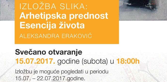 Izložba slika Aleksandre Eraković-Pavlićević u Risnu Izložba slika Aleksandre Eraković-Pavlićević u Risnu