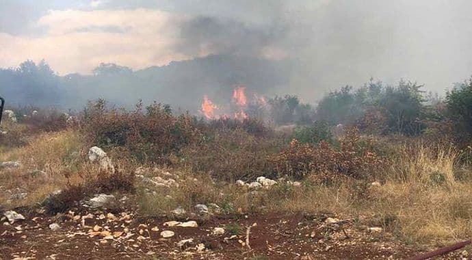 Više požara u Podgorici, najviše gorjelo u Rogamima Više požara u Podgorici, najviše gorjelo u Rogamima