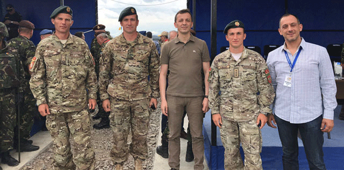 Bošković na ceremoniji povodom završetka međunarodne vojne vježbe ''Saber Guardian 17'' Bošković na ceremoniji povodom završetka međunarodne vojne vježbe ''Saber Guardian 17''