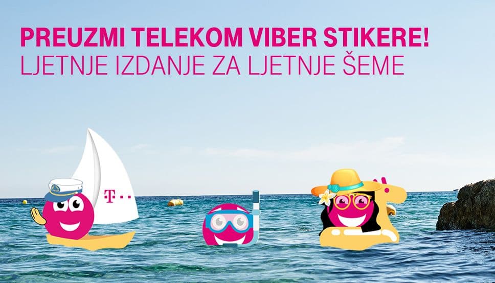 Ljetnje izdanje Telekom Viber stikera dostupno za besplatno preuzimanje Ljetnje izdanje Telekom Viber stikera dostupno za besplatno preuzimanje