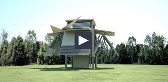 Montažna kuća koja se pritiskom na dugme sama izgradi za osam minuta Montažna kuća koja se pritiskom na dugme sama izgradi za osam minuta