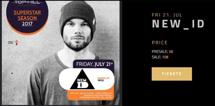 Di-džej New_ID sjutra nastupa na Top Hill-u! Di-džej New_ID sjutra nastupa na Top Hill-u!