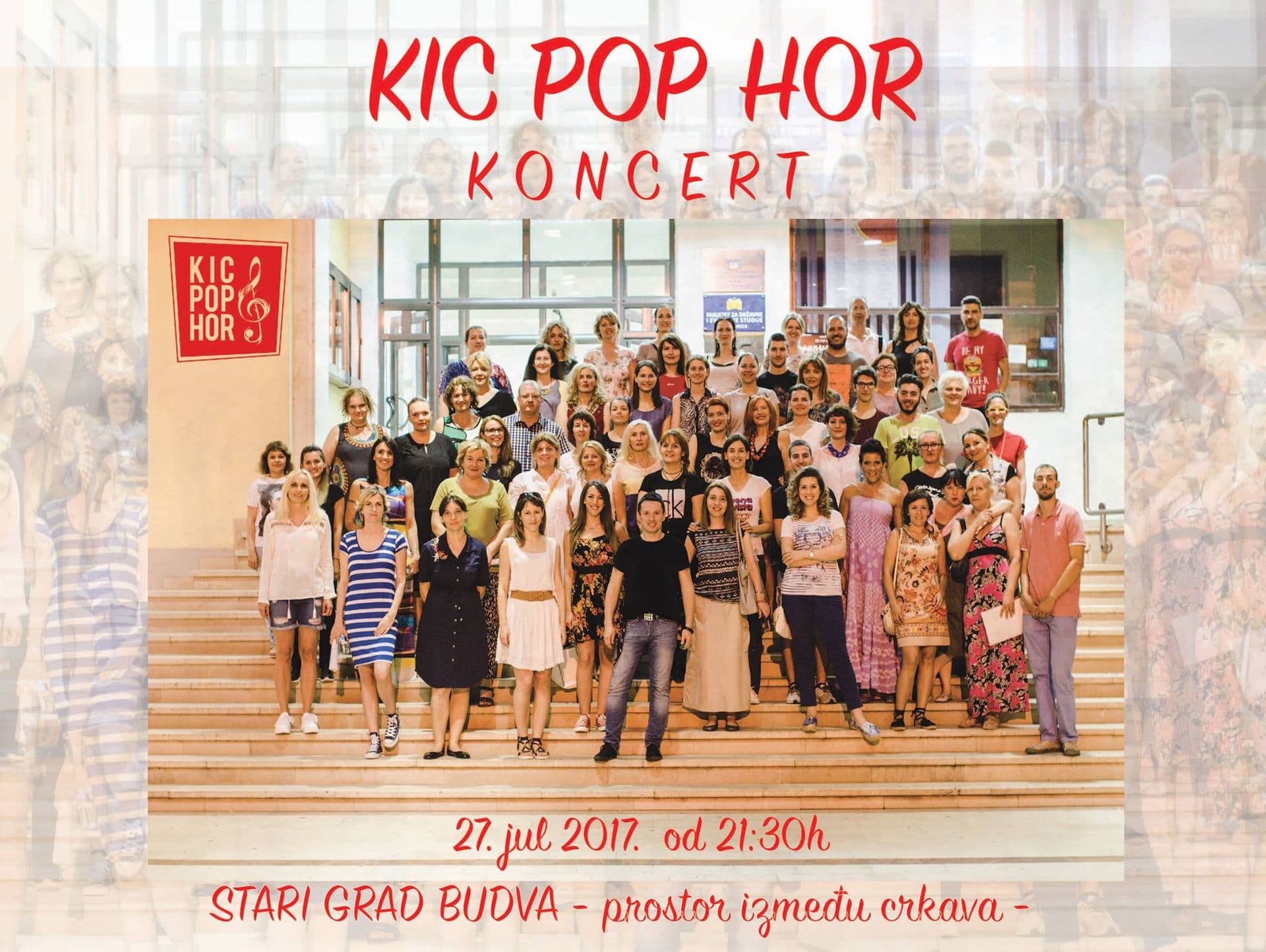 Koncert KIC POP HORA sjutra u Budvi Koncert KIC POP HORA sjutra u Budvi
