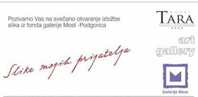 Galerija "Most" donosi "Slike mojih prijatelja" u Bečiće Galerija "Most" donosi "Slike mojih prijatelja" u Bečiće