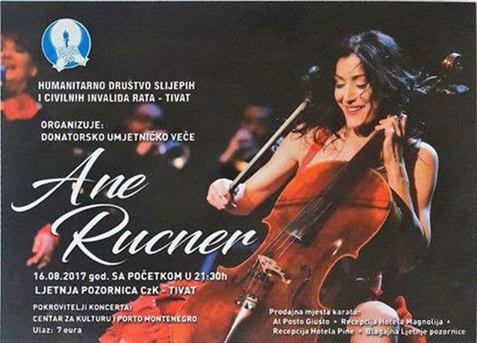 Ana Rucner u srijedu na Ljetnjoj pozornici u Tivtu Ana Rucner u srijedu na Ljetnjoj pozornici u Tivtu