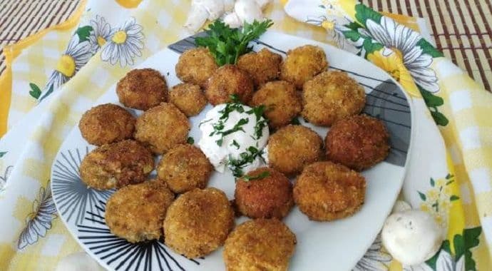 Pohovani šampinjoni na nov način Pohovani šampinjoni na nov način