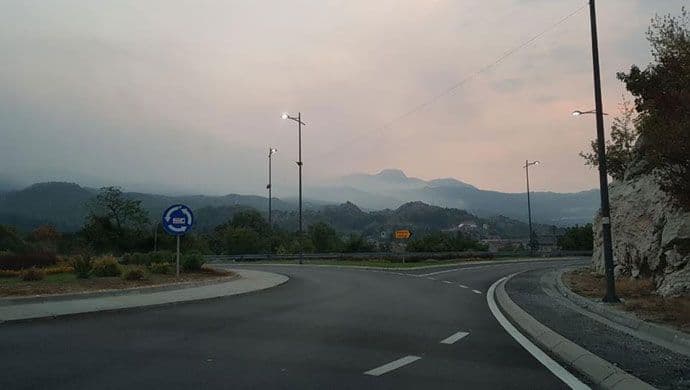 Požar koji upozorava: Lovćen se ne vidi Požar koji upozorava: Lovćen se ne vidi