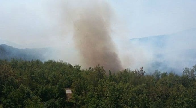 Nikšić: Gori na Lipovoj ravni, ugrožena kuća Nikšić: Gori na Lipovoj ravni, ugrožena kuća